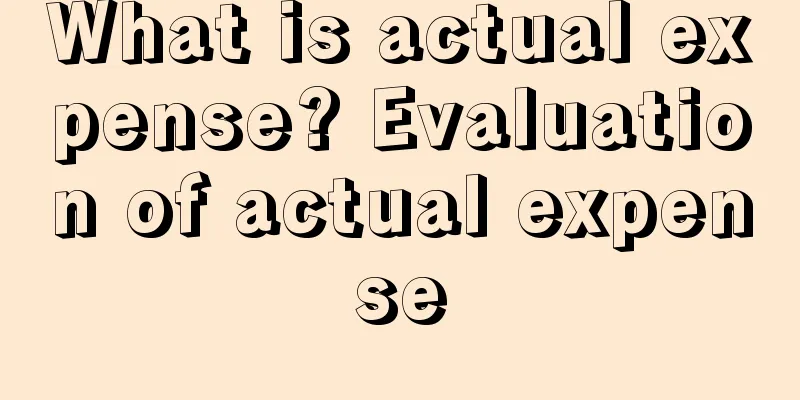What is actual expense? Evaluation of actual expense
