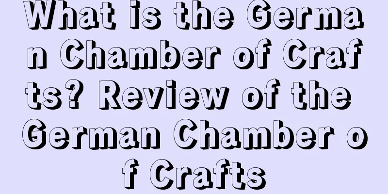 What is the German Chamber of Crafts? Review of the German Chamber of Crafts
