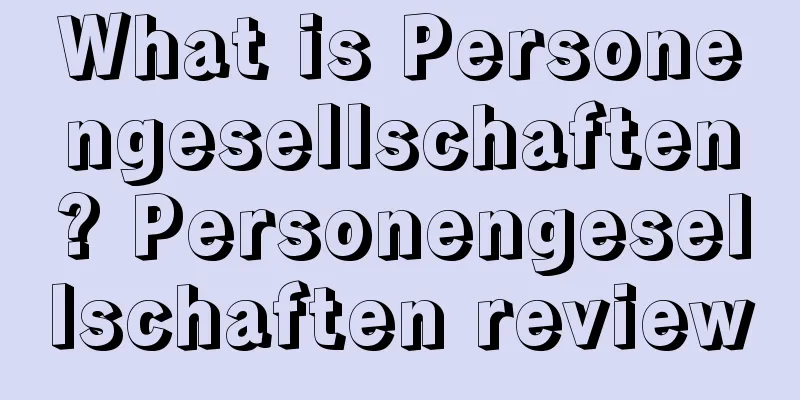 What is Personengesellschaften? Personengesellschaften review