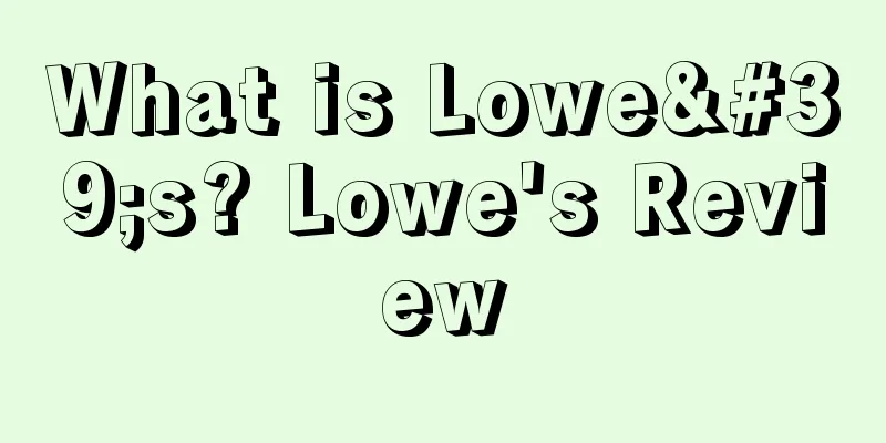 What is Lowe's? Lowe's Review