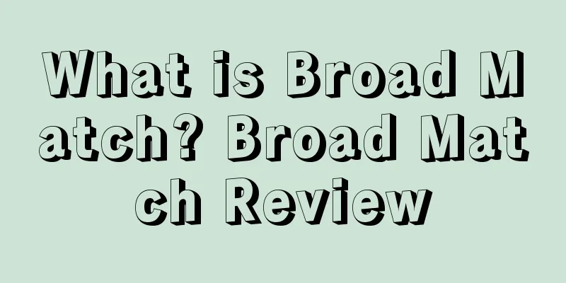 What is Broad Match? Broad Match Review