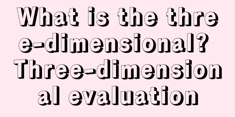 What is the three-dimensional? Three-dimensional evaluation
