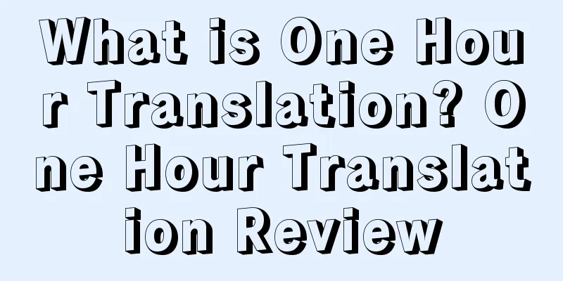 What is One Hour Translation? One Hour Translation Review