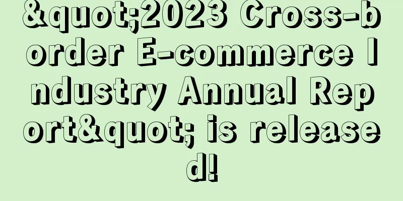 "2023 Cross-border E-commerce Industry Annual Report" is released!
