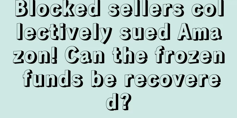Blocked sellers collectively sued Amazon! Can the frozen funds be recovered?