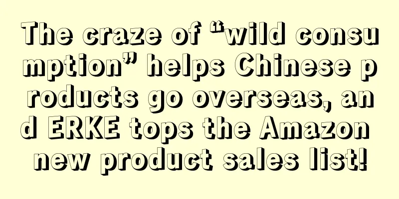 The craze of “wild consumption” helps Chinese products go overseas, and ERKE tops the Amazon new product sales list!