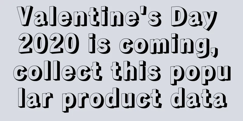 Valentine's Day 2020 is coming, collect this popular product data