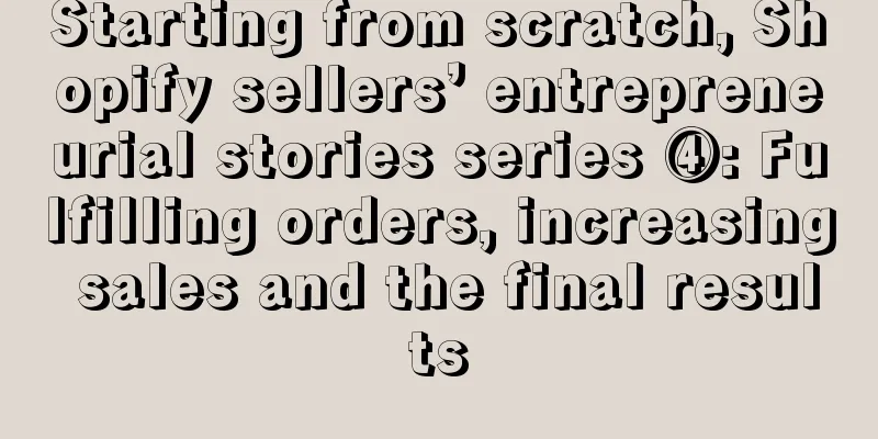 Starting from scratch, Shopify sellers’ entrepreneurial stories series ④: Fulfilling orders, increasing sales and the final results