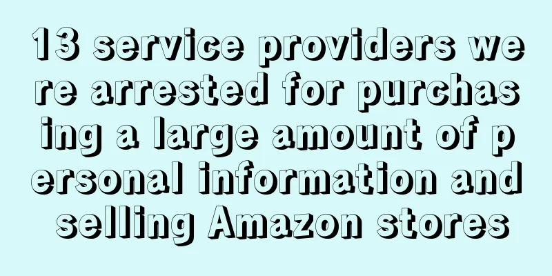13 service providers were arrested for purchasing a large amount of personal information and selling Amazon stores