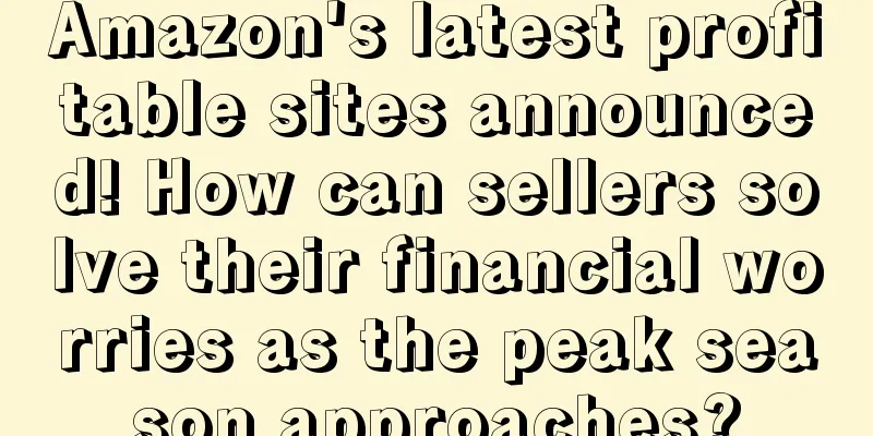 Amazon's latest profitable sites announced! How can sellers solve their financial worries as the peak season approaches?