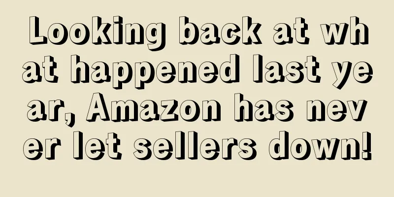 Looking back at what happened last year, Amazon has never let sellers down!