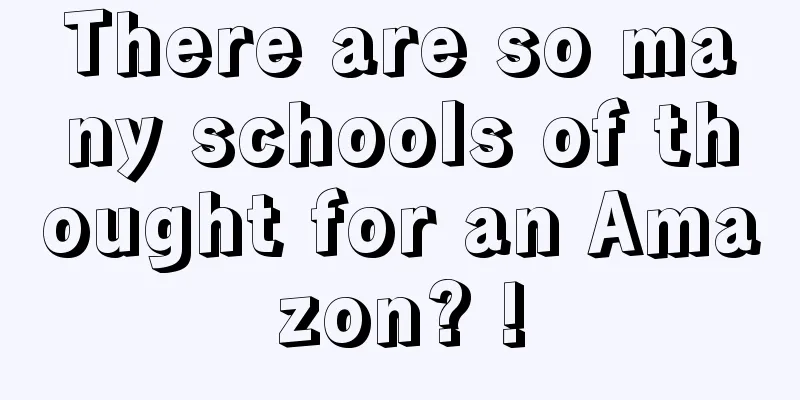 There are so many schools of thought for an Amazon? !