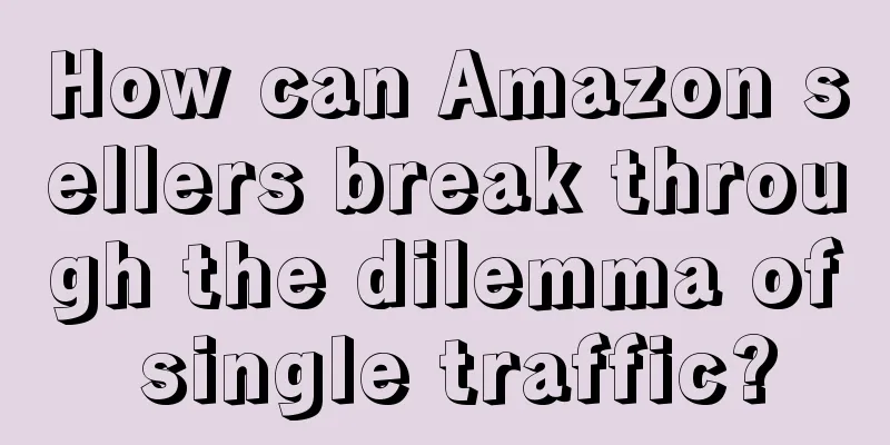 How can Amazon sellers break through the dilemma of single traffic?