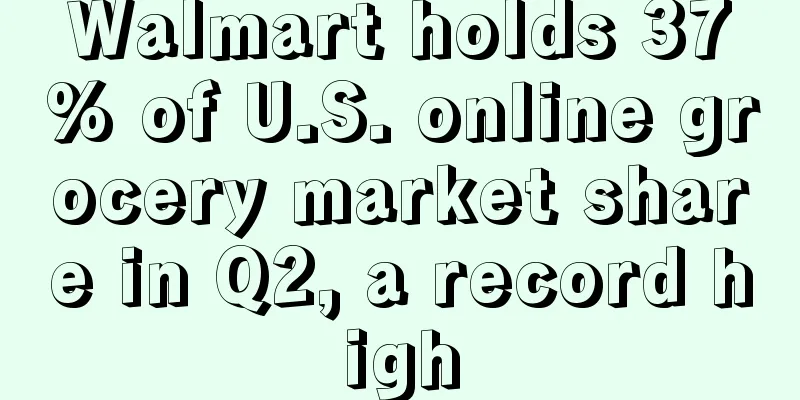 Walmart holds 37% of U.S. online grocery market share in Q2, a record high