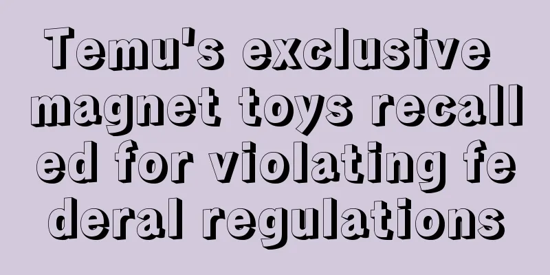 Temu's exclusive magnet toys recalled for violating federal regulations
