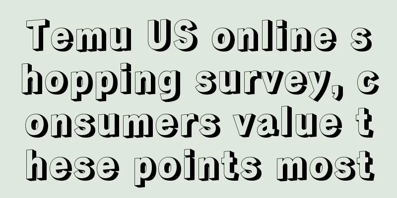 Temu US online shopping survey, consumers value these points most