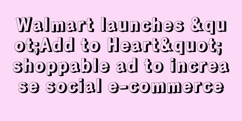 Walmart launches "Add to Heart" shoppable ad to increase social e-commerce