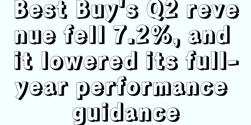 Best Buy's Q2 revenue fell 7.2%, and it lowered its full-year performance guidance