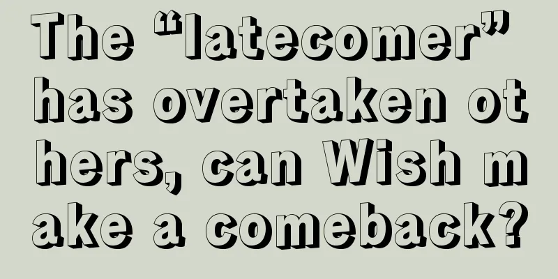 The “latecomer” has overtaken others, can Wish make a comeback?