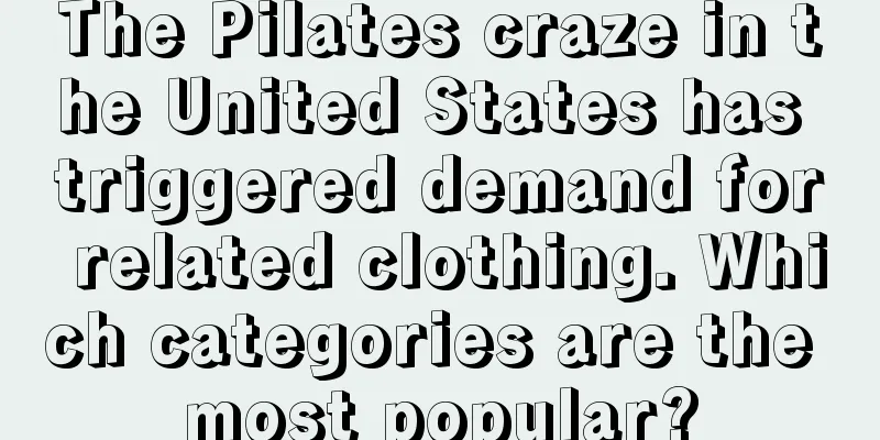 The Pilates craze in the United States has triggered demand for related clothing. Which categories are the most popular?