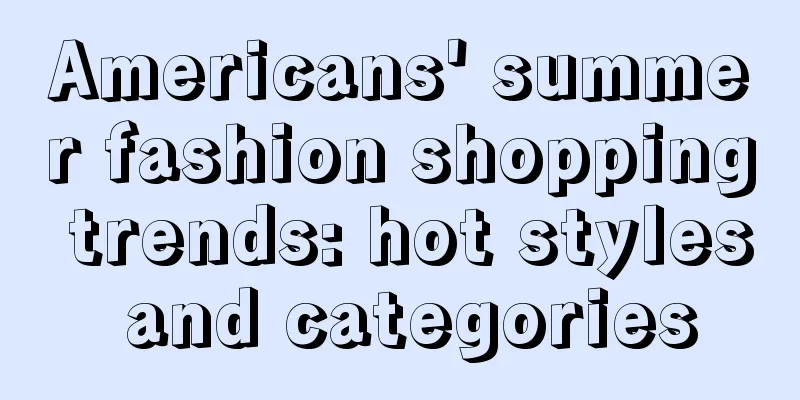 Americans' summer fashion shopping trends: hot styles and categories