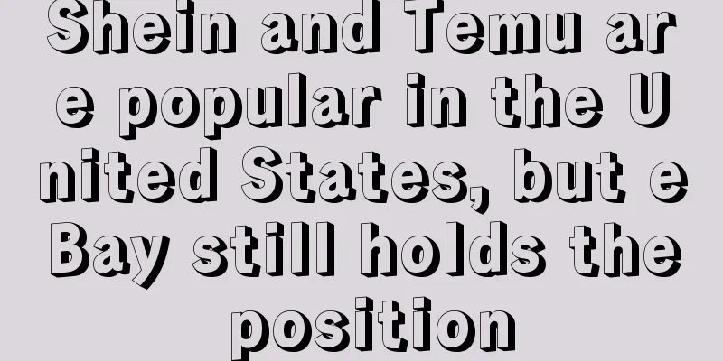 Shein and Temu are popular in the United States, but eBay still holds the position