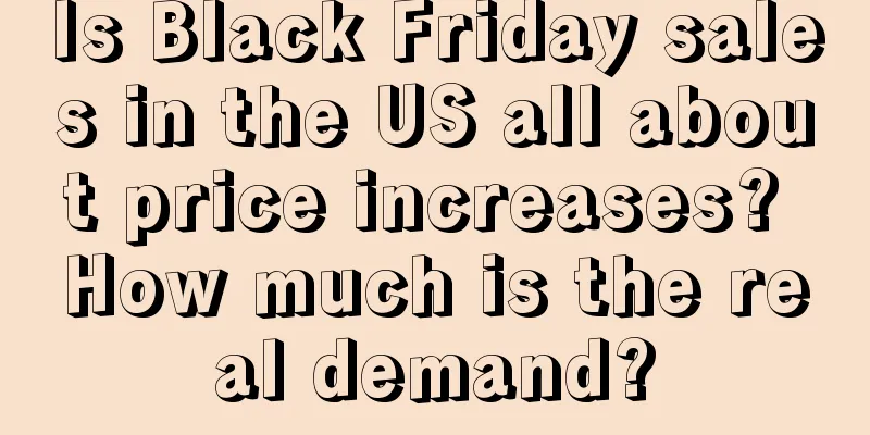 Is Black Friday sales in the US all about price increases? How much is the real demand?