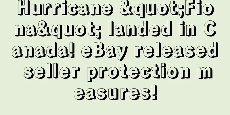 Hurricane "Fiona" landed in Canada! eBay released seller protection measures!