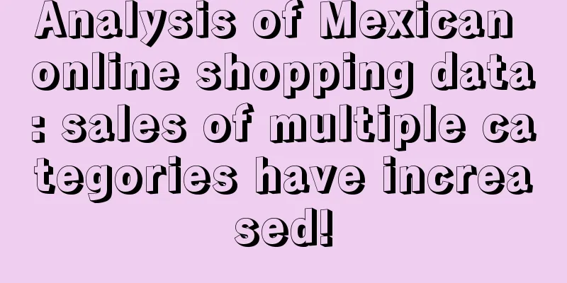 Analysis of Mexican online shopping data: sales of multiple categories have increased!