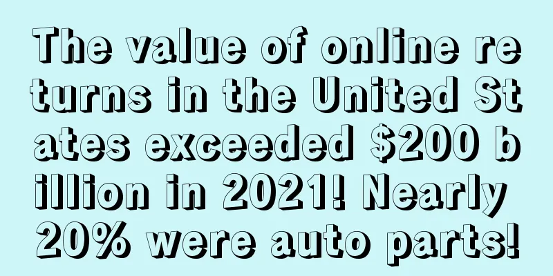 The value of online returns in the United States exceeded $200 billion in 2021! Nearly 20% were auto parts!