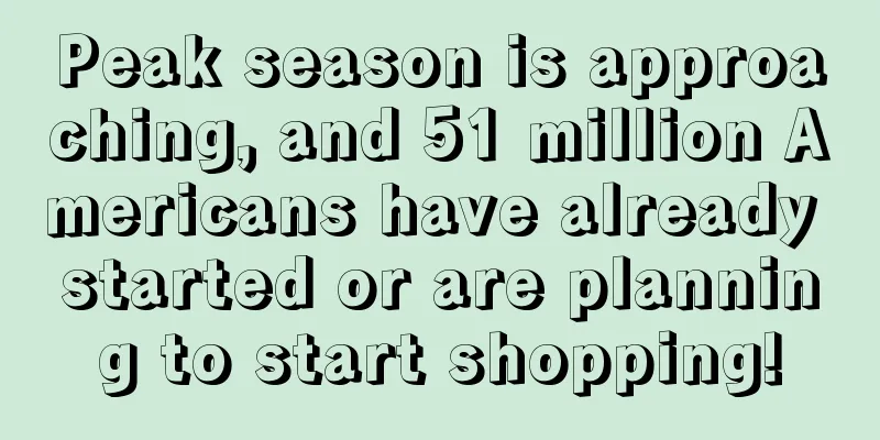 Peak season is approaching, and 51 million Americans have already started or are planning to start shopping!