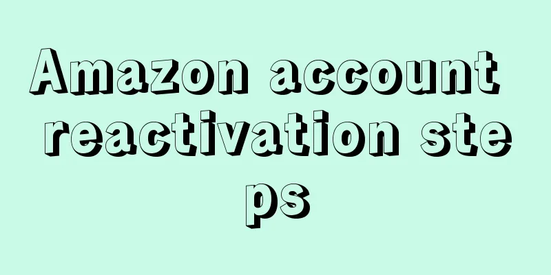 Amazon account reactivation steps