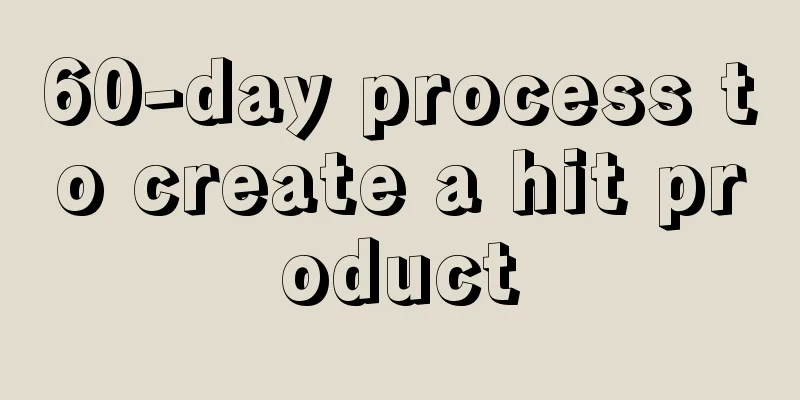 60-day process to create a hit product