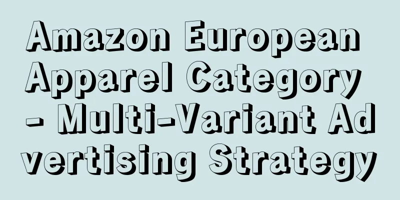 Amazon European Apparel Category - Multi-Variant Advertising Strategy
