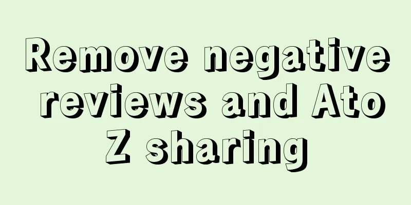 Remove negative reviews and AtoZ sharing