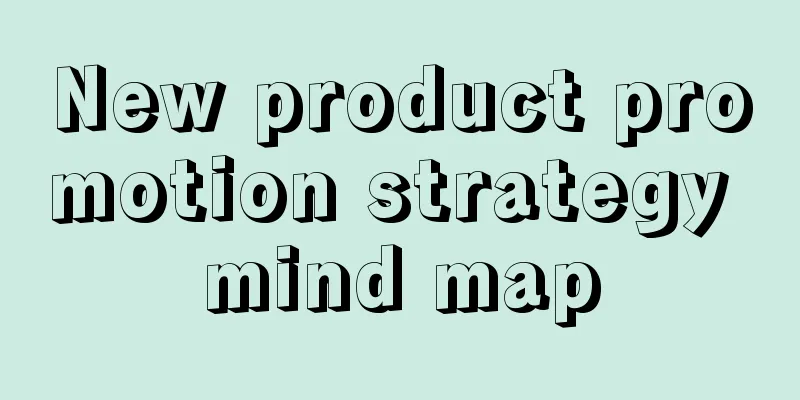 New product promotion strategy mind map