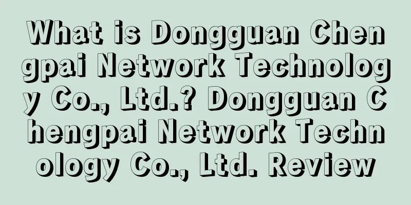 What is Dongguan Chengpai Network Technology Co., Ltd.? Dongguan Chengpai Network Technology Co., Ltd. Review