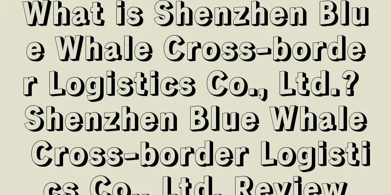 What is Shenzhen Blue Whale Cross-border Logistics Co., Ltd.? Shenzhen Blue Whale Cross-border Logistics Co., Ltd. Review