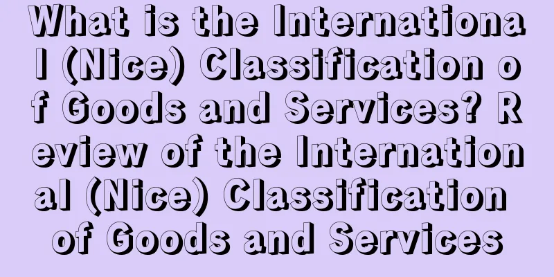 What is the International (Nice) Classification of Goods and Services? Review of the International (Nice) Classification of Goods and Services