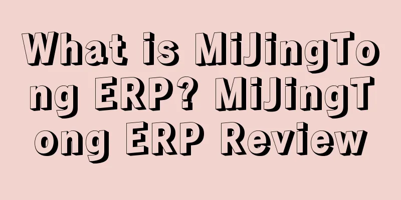 What is MiJingTong ERP? MiJingTong ERP Review