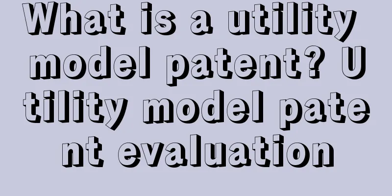 What is a utility model patent? Utility model patent evaluation