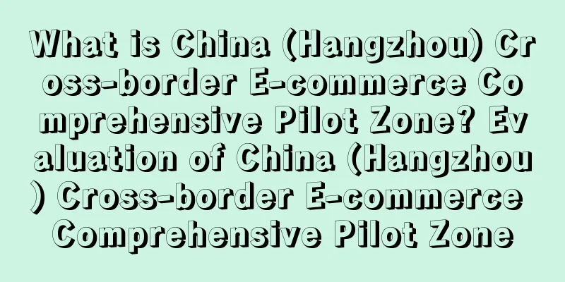What is China (Hangzhou) Cross-border E-commerce Comprehensive Pilot Zone? Evaluation of China (Hangzhou) Cross-border E-commerce Comprehensive Pilot Zone