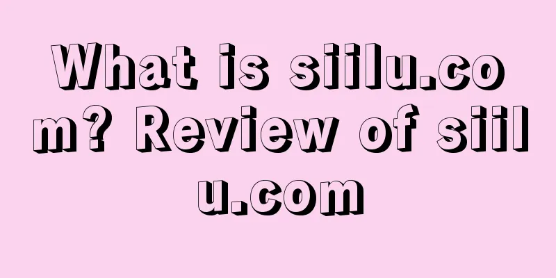 What is siilu.com? Review of siilu.com