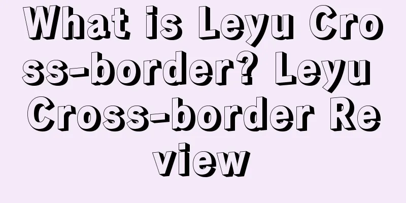 What is Leyu Cross-border? Leyu Cross-border Review