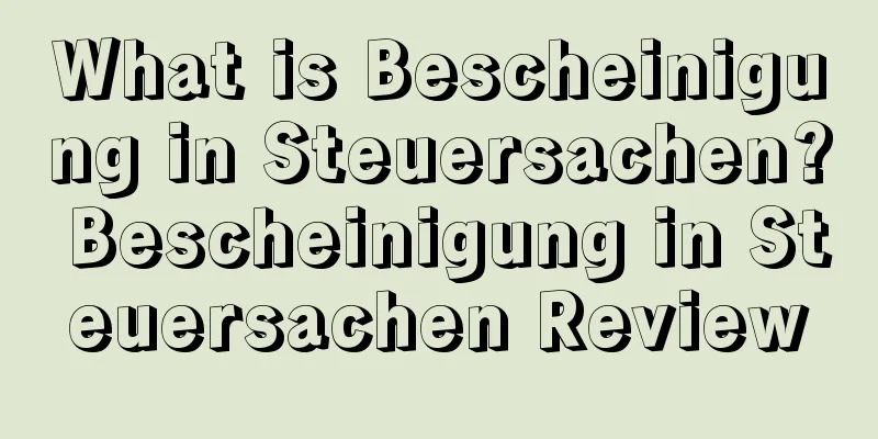 What is Bescheinigung in Steuersachen? Bescheinigung in Steuersachen Review