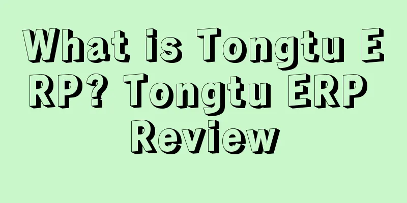 What is Tongtu ERP? Tongtu ERP Review