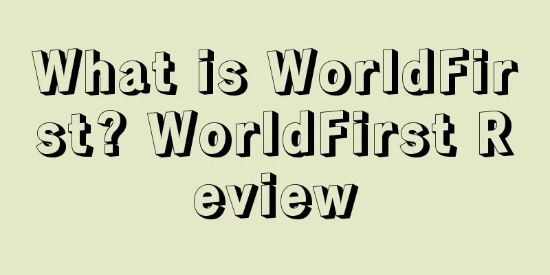 What is WorldFirst? WorldFirst Review