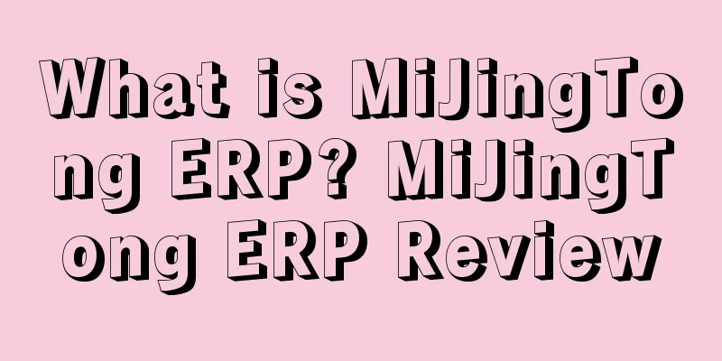 What is MiJingTong ERP? MiJingTong ERP Review