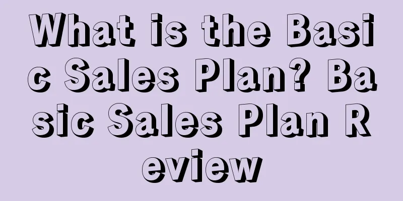 What is the Basic Sales Plan? Basic Sales Plan Review