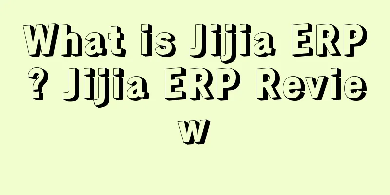 What is Jijia ERP? Jijia ERP Review